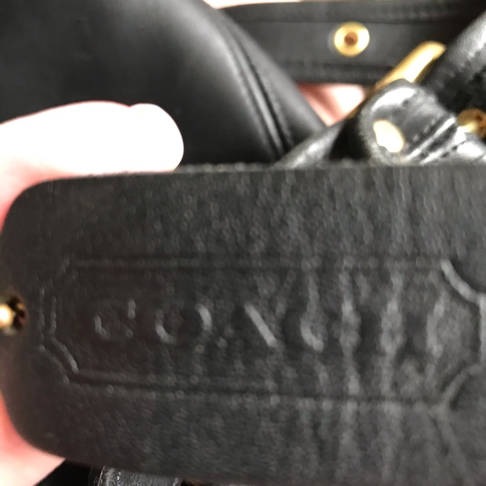 🛍Vintage black leather Coach bucket bag🛍 - Picture 4 of 4